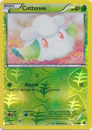 Cottonee 9 98 Common Reverse Holo Cottonee 9 98 Common Reverse Holo