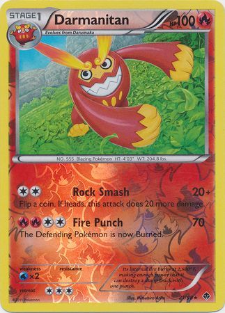 Darmanitan 21 98 Rare Reverse Holo Black White 2 Emerging Powers Reverse Holo Singles Darmanitan 21 98 Rare Reverse Holo Black White 2 Emerging Powers Reverse Holo Singles