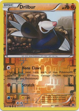 Drilbur 54 98 Uncommon Reverse Holo Drilbur 54 98 Uncommon Reverse Holo