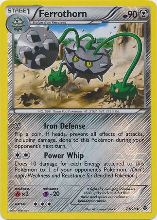 Ferrothorn 73 98 Uncommon Reverse Holo Ferrothorn 73 98 Uncommon Reverse Holo