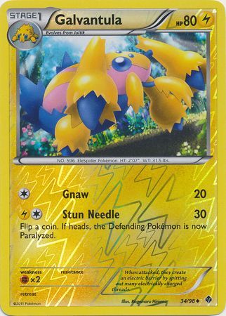 Galvantula 34 98 Uncommon Reverse Holo Galvantula 34 98 Uncommon Reverse Holo