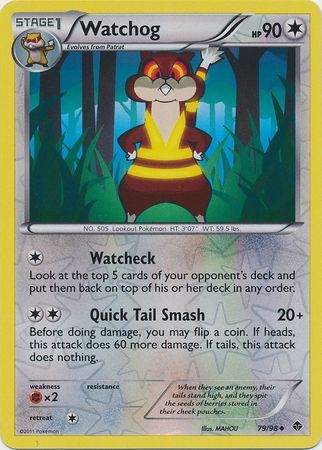 Watchog 79 98 Uncommon Reverse Holo Watchog 79 98 Uncommon Reverse Holo