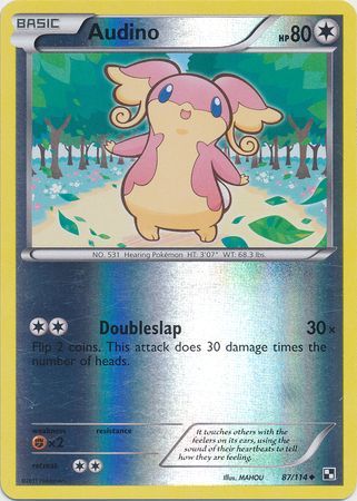 Audino 87 114 Uncommon Reverse Holo Black White 1 Base Set Reverse Holo Singles Audino 87 114 Uncommon Reverse Holo Black White 1 Base Set Reverse Holo Singles