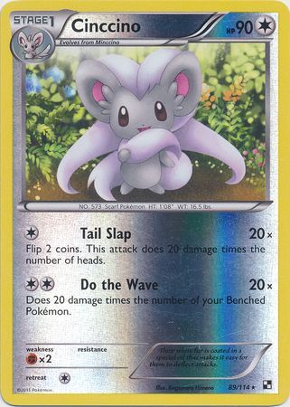 SHIPS SAME DAY Pokemon Card NM Cinccino 86/111 Stage 1 Normal Type 2017  Uncommon