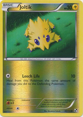 Joltik 45 114 Common Reverse Holo Black White 1 Base Set Reverse Holo Singles Joltik 45 114 Common Reverse Holo Black White 1 Base Set Reverse Holo Singles