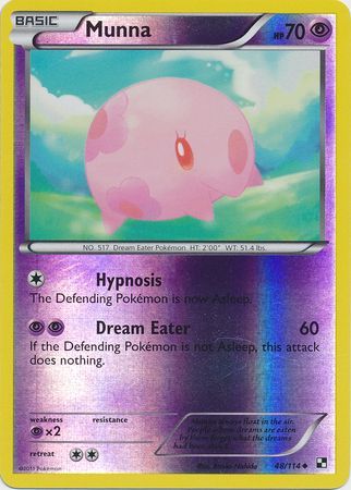 Munna 48 114 Uncommon Reverse Holo Black White 1 Base Set Reverse Holo Singles Munna 48 114 Uncommon Reverse Holo Black White 1 Base Set Reverse Holo Singles