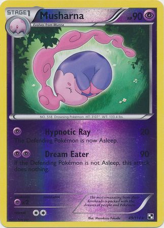 Musharna 49 114 Rare Reverse Holo Musharna 49 114 Rare Reverse Holo