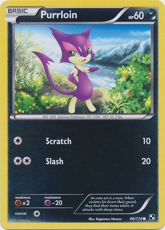 Purrloin 66 114 Common Reverse Holo Black White 1 Base Set Reverse Holo Singles Purrloin 66 114 Common Reverse Holo Black White 1 Base Set Reverse Holo Singles