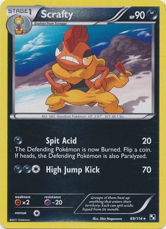 Scrafty 69 114 Rare Reverse Holo Black White 1 Base Set Reverse Holo Singles Scrafty 69 114 Rare Reverse Holo Black White 1 Base Set Reverse Holo Singles