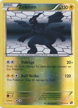 Pokémon TCG Zekrom Shining Legends 35/73 Reverse Holo Holo Rare for sale  online