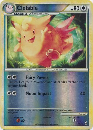 Clefable 1 95 Holo Rare Reverse Holo Call of Legends Reverse Holo Singles Clefable 1 95 Holo Rare Reverse Holo Call of Legends Reverse Holo Singles
