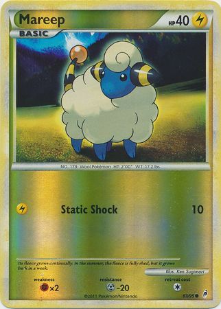 Mareep 63 95 Common Reverse Holo Call of Legends Reverse Holo Singles Mareep 63 95 Common Reverse Holo Call of Legends Reverse Holo Singles