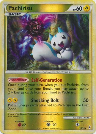 Pachirisu 18 95 Holo Rare Reverse Holo 
