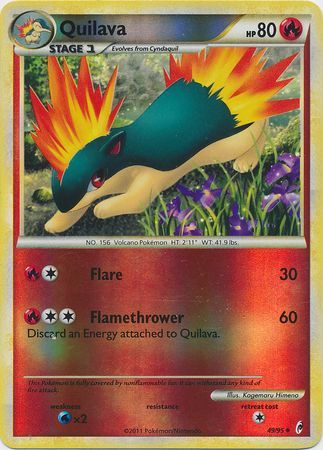 Quilava 49 95 Uncommon Reverse Holo Quilava 49 95 Uncommon Reverse Holo