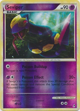 Seviper 51 95 Uncommon Reverse Holo Seviper 51 95 Uncommon Reverse Holo