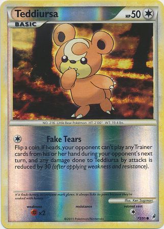 Teddiursa 73 95 Common Reverse Holo Teddiursa 73 95 Common Reverse Holo