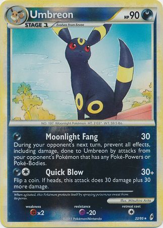 Umbreon 22 95 Holo Rare Reverse Holo Umbreon 22 95 Holo Rare Reverse Holo