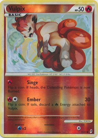 Vulpix 75 95 Common Reverse Holo Call of Legends Reverse Holo Singles Vulpix 75 95 Common Reverse Holo Call of Legends Reverse Holo Singles