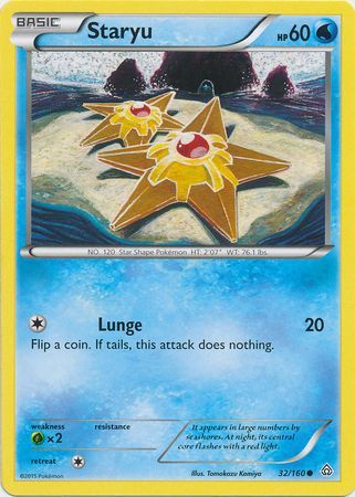Staryu 32 160 Common XY Primal Clash Singles Staryu 32 160 Common XY Primal Clash Singles