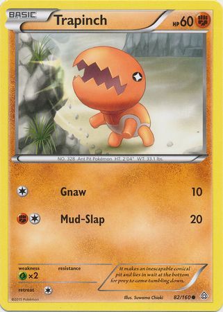 Trapinch 82 160 Common XY Primal Clash Singles Trapinch 82 160 Common XY Primal Clash Singles
