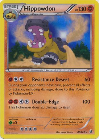 Hippowdon 88 160 Holo Rare XY Primal Clash Singles Hippowdon 88 160 Holo Rare XY Primal Clash Singles