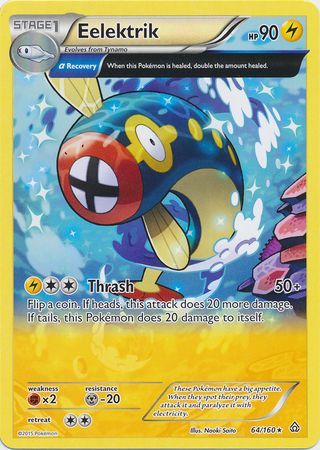 Eelektrik 64 160 Rare XY Primal Clash Singles Eelektrik 64 160 Rare XY Primal Clash Singles