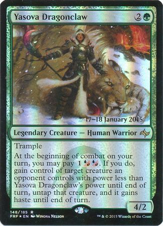 Yasova Dragonclaw 148 185 FRF Prerelease Foil Promo Magic The Gathering Promo Cards Yasova Dragonclaw 148 185 FRF Prerelease Foil Promo Magic The Gathering Promo Cards