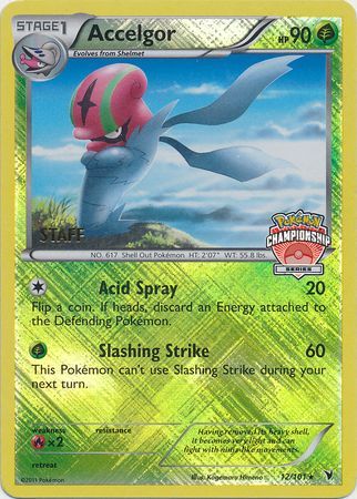 Accelgor 12 101 Staff Pokemon Championship Series Promo Pokemon Championship League Organized Play Promos Accelgor 12 101 Staff Pokemon Championship Series Promo Pokemon Championship League Organized Play Promos