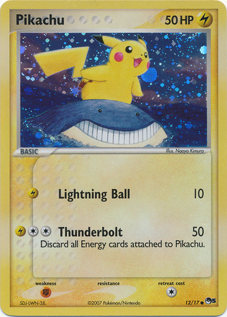PSA 9 MINT Pikachu 12/17 Pop Series 5 Promo Pokemon Card 