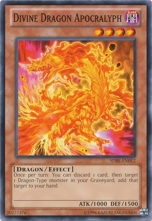 Divine Dragon Apocralyph SDBE EN012 Common Unlimited Saga of Blue Eyes White Dragon Unlimited Singles Divine Dragon Apocralyph SDBE EN012 Common Unlimited Saga of Blue Eyes White Dragon Unlimited Singles