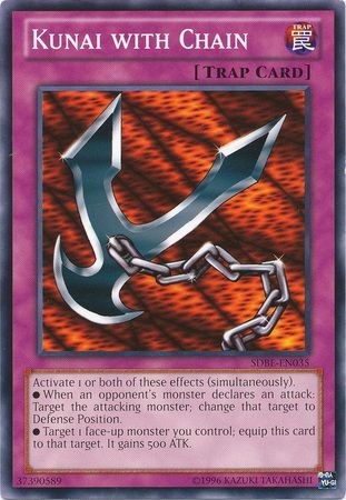 Kunai with Chain SDBE EN035 Common Unlimited Saga of Blue Eyes White Dragon Unlimited Singles Kunai with Chain SDBE EN035 Common Unlimited Saga of Blue Eyes White Dragon Unlimited Singles