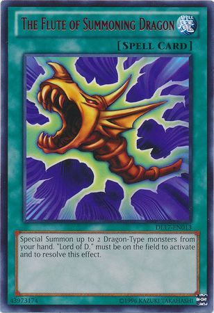 The Flute of Summoning Dragon DL17 EN013 Rare Yu Gi Oh Promo Cards The Flute of Summoning Dragon DL17 EN013 Rare Yu Gi Oh Promo Cards
