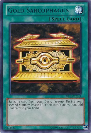 Gold Sarcophagus DL18 EN011 Rare Yu Gi Oh Promo Cards Gold Sarcophagus DL18 EN011 Rare Yu Gi Oh Promo Cards