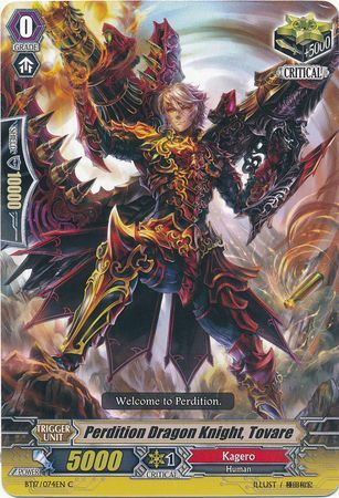 Perdition Dragon Knight Tovare BT17 074EN Common C Vol 17 Blazing Perdition Ver E Singles Perdition Dragon Knight Tovare BT17 074EN Common C Vol 17 Blazing Perdition Ver E Singles