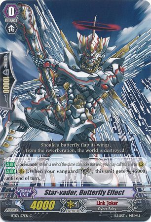 Star vader Butterfly Effect BT17 127EN Common C Vol 17 Blazing Perdition Ver E Singles Star vader Butterfly Effect BT17 127EN Common C Vol 17 Blazing Perdition Ver E Singles