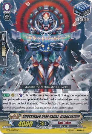 Shockwave Star vader Dysprosium BT17 129EN Common C Shockwave Star vader Dysprosium BT17 129EN Common C