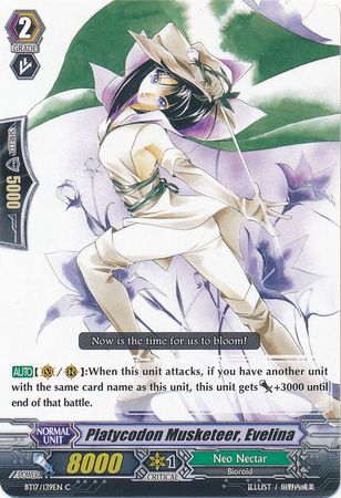 Platycodon Musketeer Evelina BT17 139EN Common C Platycodon Musketeer Evelina BT17 139EN Common C