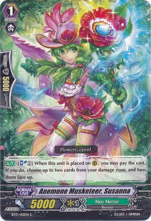 Anemone Musketeer Susanna BT17 142EN Common C Vol 17 Blazing Perdition Ver E Singles Anemone Musketeer Susanna BT17 142EN Common C Vol 17 Blazing Perdition Ver E Singles