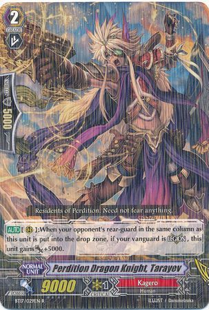 Perdition Dragon Knight Tarayev BT17 029EN Rare R Vol 17 Blazing Perdition Ver E Singles Perdition Dragon Knight Tarayev BT17 029EN Rare R Vol 17 Blazing Perdition Ver E Singles
