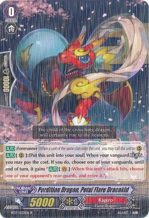 Perdition Dragon Petal Flare Dracokid BT17 032EN Rare R Perdition Dragon Petal Flare Dracokid BT17 032EN Rare R