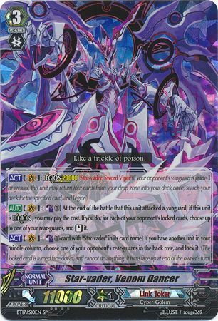 Star vader Venom Dancer BT17 S10EN Special Parallel SP Vol 17 Blazing Perdition Ver E Singles Star vader Venom Dancer BT17 S10EN Special Parallel SP Vol 17 Blazing Perdition Ver E Singles
