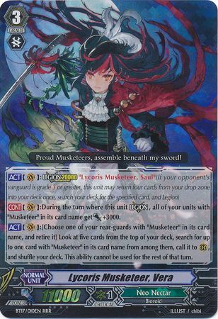 Lycoris Musketeer Vera BT17 010EN Triple Rare RRR Lycoris Musketeer Vera BT17 010EN Triple Rare RRR