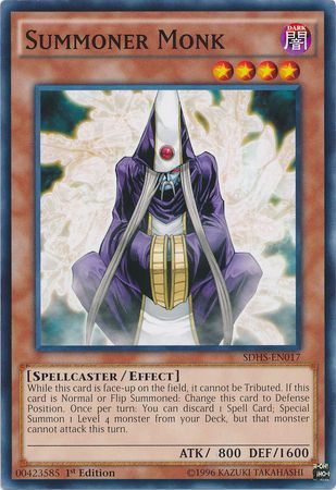 Summoner Monk SDHS EN017 Common 1st Edition Structure Deck HERO Strike 1st Edition Singles Summoner Monk SDHS EN017 Common 1st Edition Structure Deck HERO Strike 1st Edition Singles