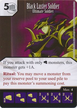 Black Luster Soldier Ultimate Soldier 10 120 Common Yugioh Dice Masters Series One Singles Black Luster Soldier Ultimate Soldier 10 120 Common Yugioh Dice Masters Series One Singles