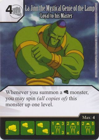 La Jinn the Mystical Genie of the Lamp Loyal to his Master 28 120 Common Yugioh Dice Masters Series One Singles La Jinn the Mystical Genie of the Lamp Loyal to his Master 28 120 Common Yugioh Dice Masters Series One Singles