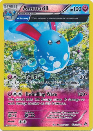 Azumarill 104 160 Holo Rare Reverse Holo XY Primal Clash Reverse Holo Singles Azumarill 104 160 Holo Rare Reverse Holo XY Primal Clash Reverse Holo Singles