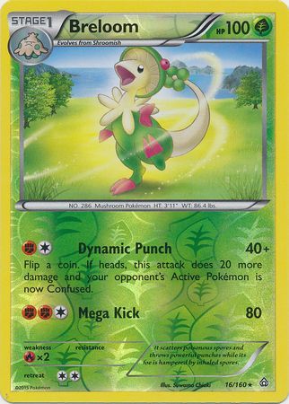 Breloom 16 160 Rare Reverse Holo Breloom 16 160 Rare Reverse Holo