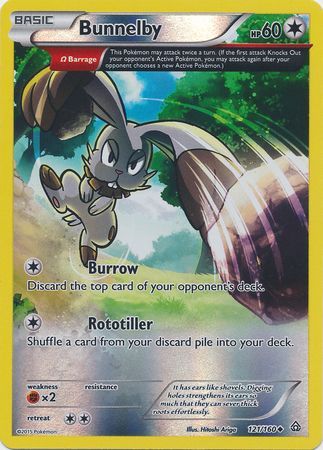 Bunnelby 121 160 Uncommon Reverse Holo Bunnelby 121 160 Uncommon Reverse Holo
