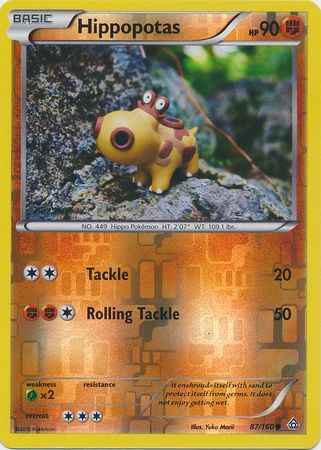 Hippopotas 87 160 Common Reverse Holo XY Primal Clash Reverse Holo Singles Hippopotas 87 160 Common Reverse Holo XY Primal Clash Reverse Holo Singles