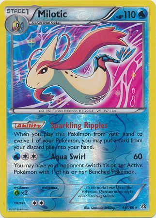 Milotic 44 160 Holo Rare Reverse Holo XY Primal Clash Reverse Holo Singles Milotic 44 160 Holo Rare Reverse Holo XY Primal Clash Reverse Holo Singles